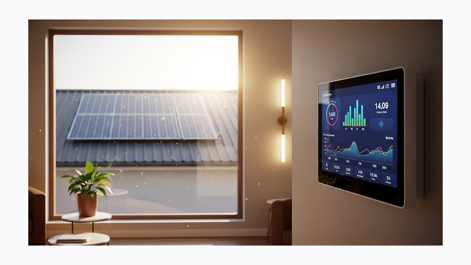 Net Billing в Україні 2026: що врахувати власнику СЕС - фотореалістична ілюстрація SolarProm