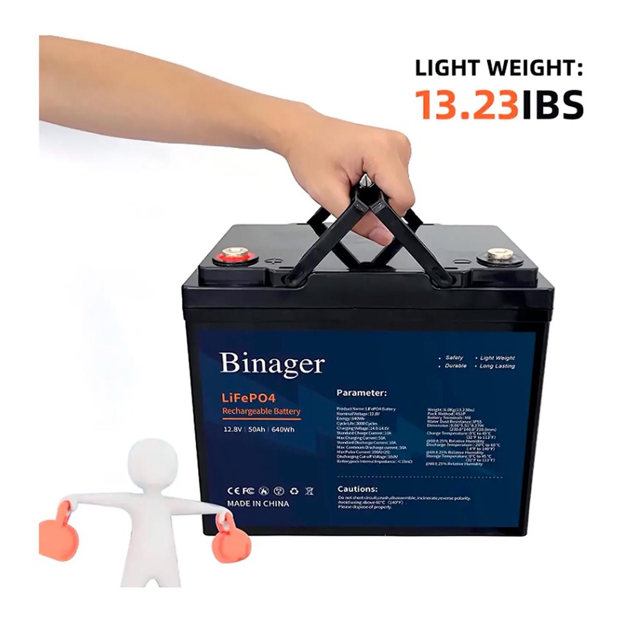 Акумуляторна батарея HS-12,8V50Ah Binager (LiFePO4 12,8V 50Ah 640Wh) - схема роботи, фото 5