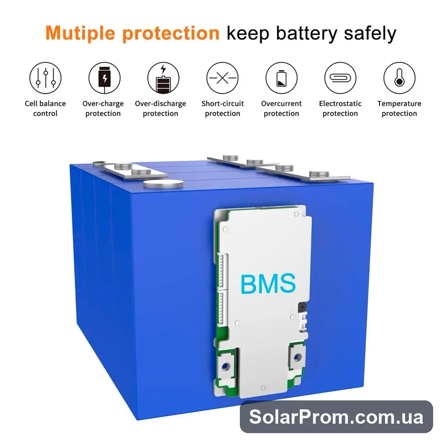 Акумуляторна батарея HS-12,8V100Ah Binager (LiFePO4 12,8V 100Ah 1280Wh) - фото 7, SolarProm