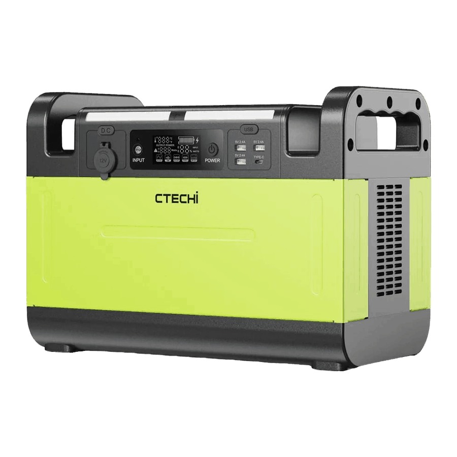 Портативна зарядна станція GT1500 Portable Power Station CTECHi (1500W 1210Wh AC220V EU) в каталозі SolarProm
