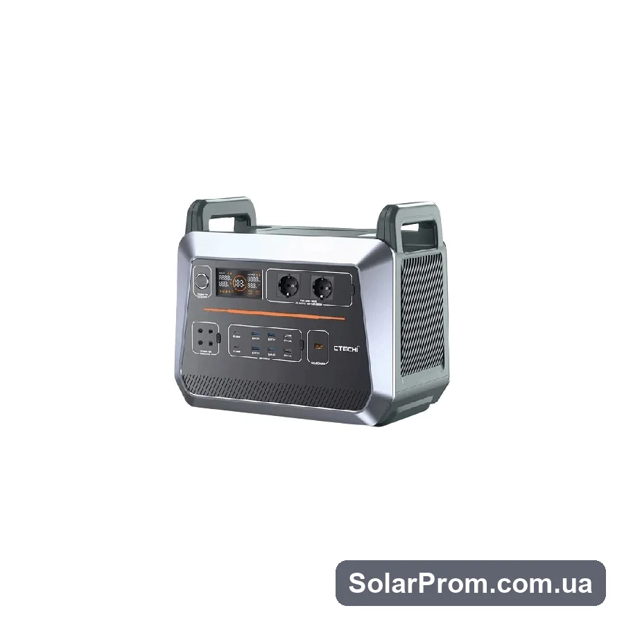 Портативна зарядна станція ST2000 Portable Power Station CTECHi (2000W 2073Wh AC220V EU) - фото 2, SolarProm
