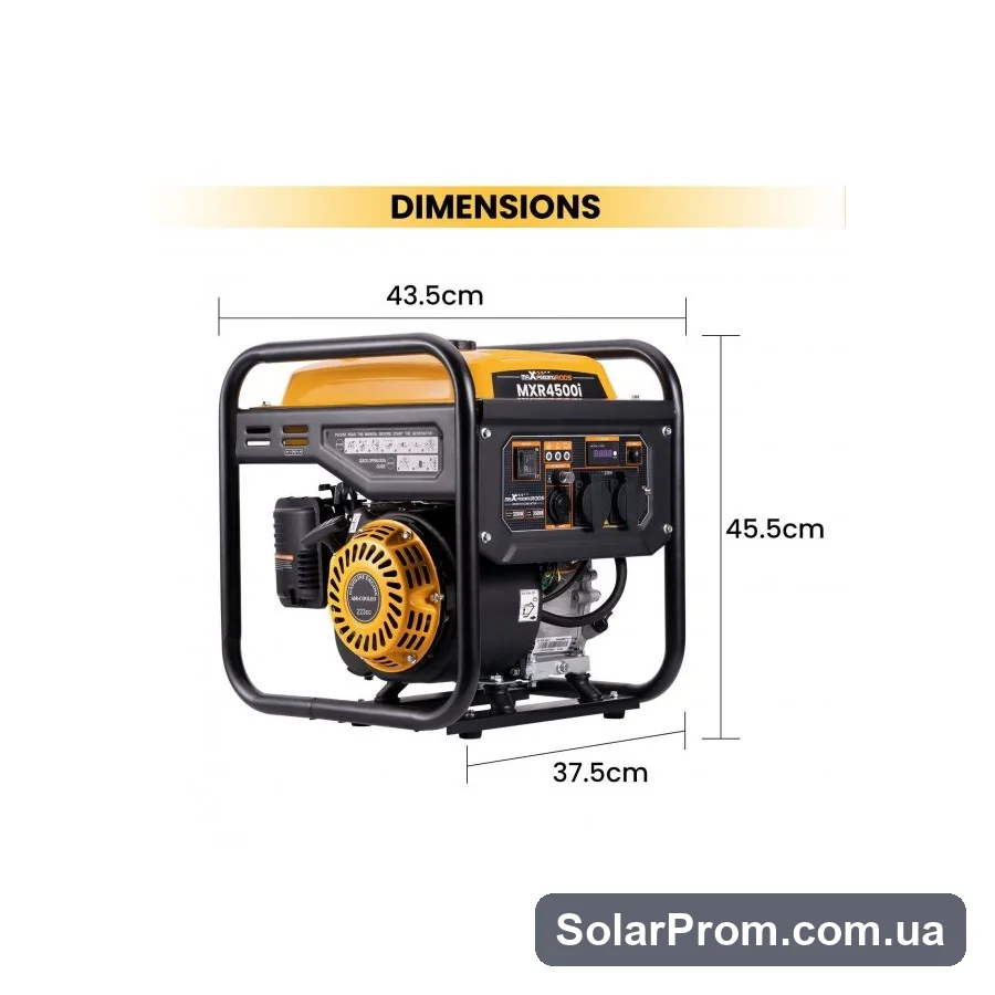 Генератор бензиновий інверторний MXR4500i MaXpeedingRods (3,2 kW) - фото 4, SolarProm