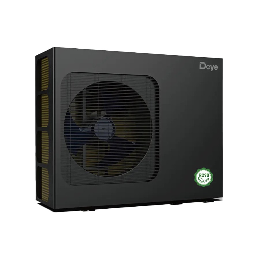 Сонячний DC інвертор тепловий насос R290 16kW повітря-вода DAWG1-ACDC-16R3EP Deye - схема роботи, фото 2