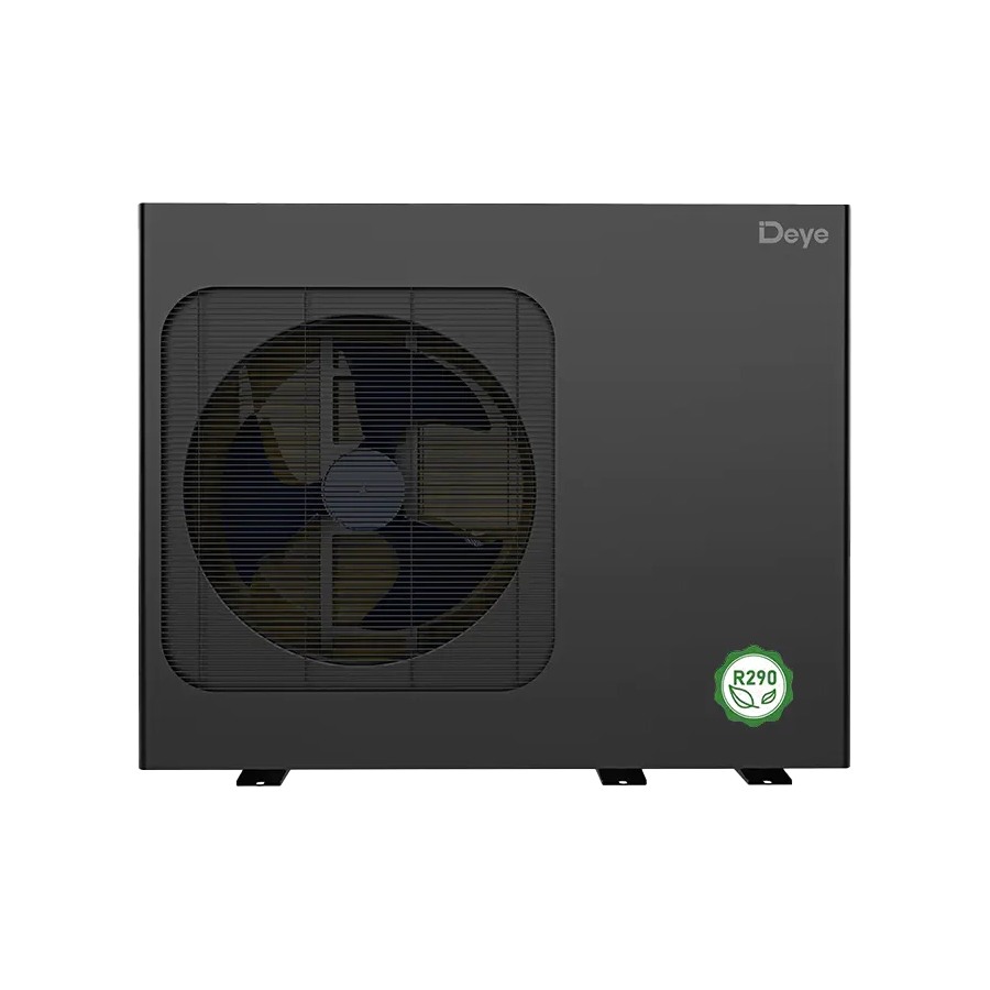 Сонячний DC інвертор тепловий насос R290 16kW повітря-вода DAWG1-ACDC-16R3EP Deye - схема роботи, фото 3