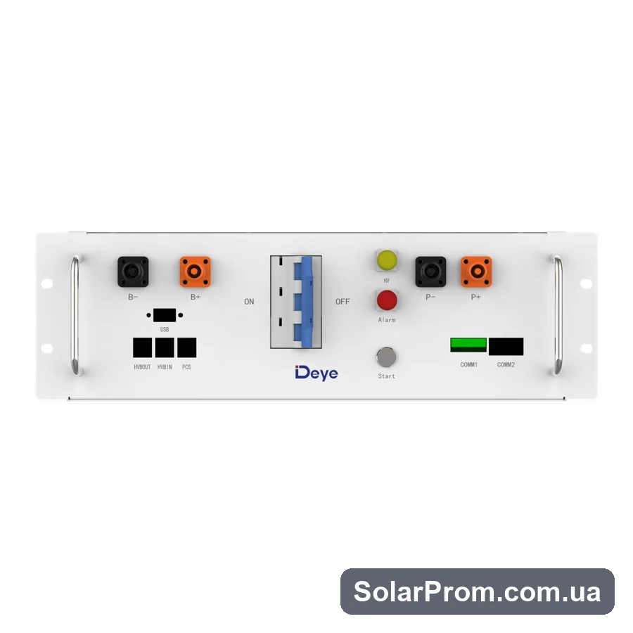 Система зберігання енергії GE-F60 Deye Outdoor Cabinet ESS (High-Voltage 60 kW LiFePO4 51,2V 100Ah 614.4Wh) - фото 5, SolarProm