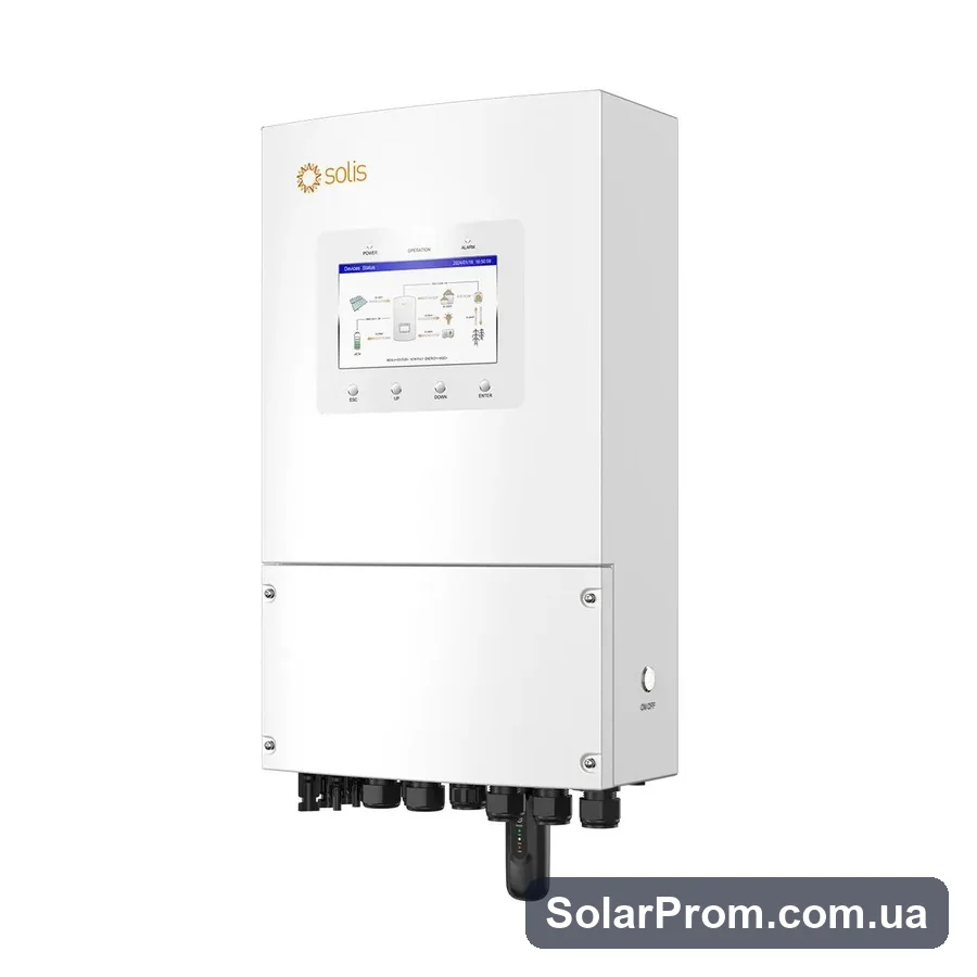 Гібридний інвертор Solis S6-EH1P6K-L-PLUS (6 кВт, 1 фаза, 2 MPPT, LV) - фото 2, SolarProm