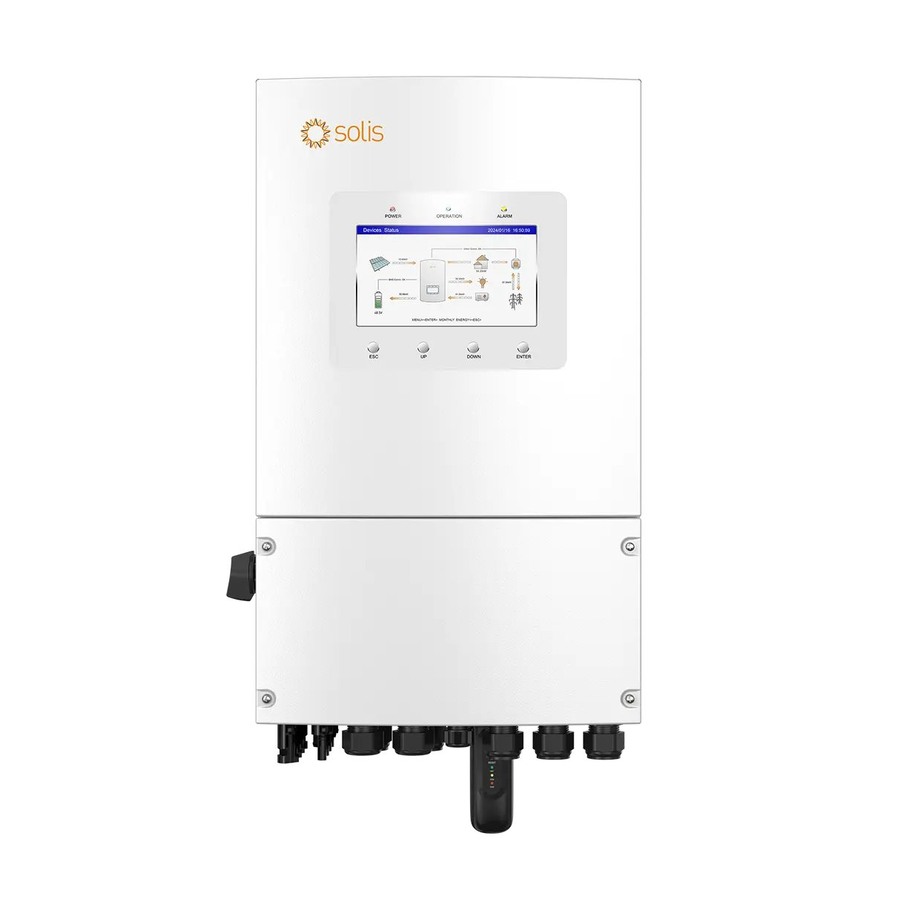 Гібридний інвертор Solis S6-EH1P6K-L-PLUS (6 кВт, 1 фаза, 2 MPPT, LV) в каталозі SolarProm