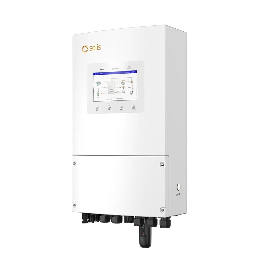 Гібридний інвертор Solis S6-EH1P8K-L-PLUS (8 кВт, 1 фаза, 2 MPPT, LV) - схема роботи, фото 2