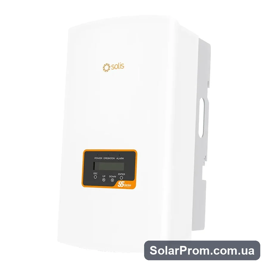 Мережевий інвертор S5-GR3P15K Solis WiFi (15 kW, 3 фази, 2 МРРТ) - фото 2, SolarProm