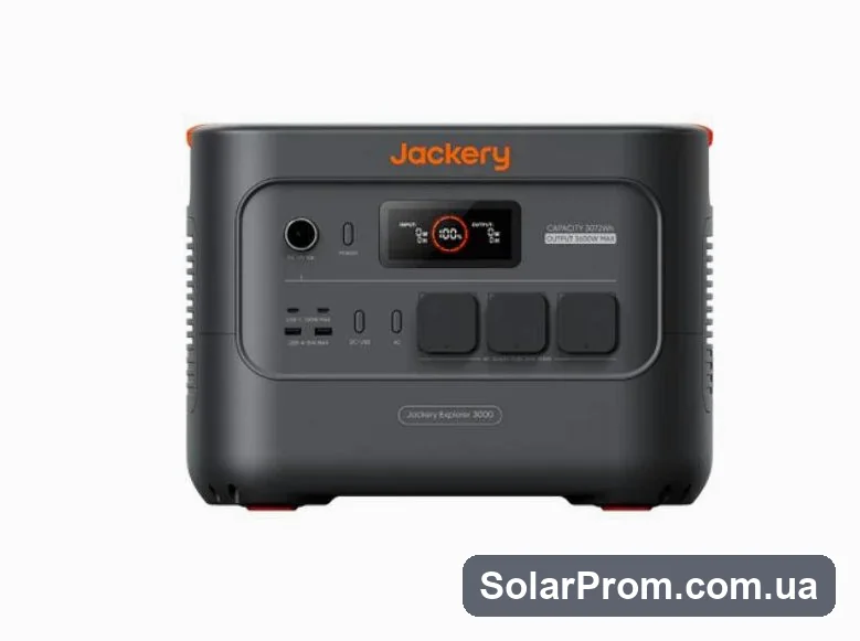 Портативна зарядна станція Jackery Explorer 3000 v2 (3072 Вт·год, 3600 Вт, LiFePO4) — фото товару в каталозі SolarProm