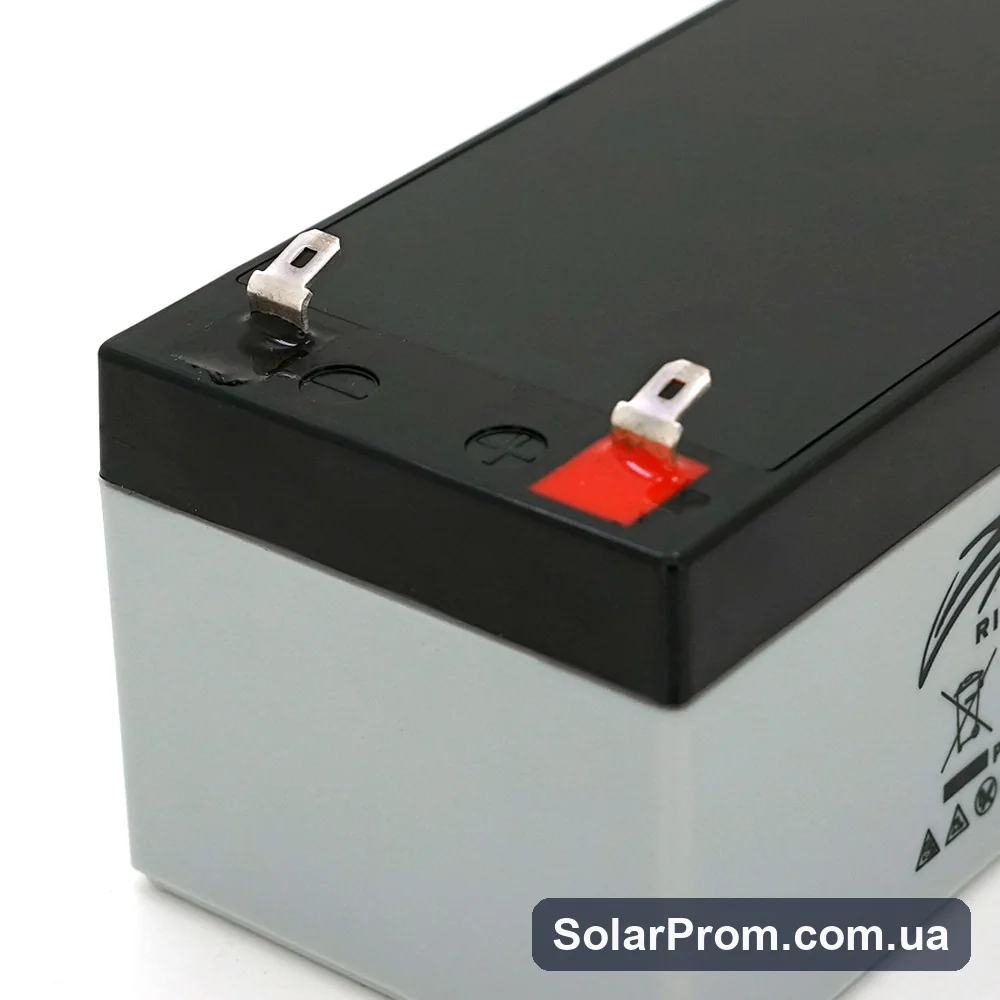 Аккумуляторная батарея AGM RITAR RT1232, Gray / Black Case, 12V 3.2Ah (133 х 67х 59 (63) ) Q10 - фото 3, SolarProm