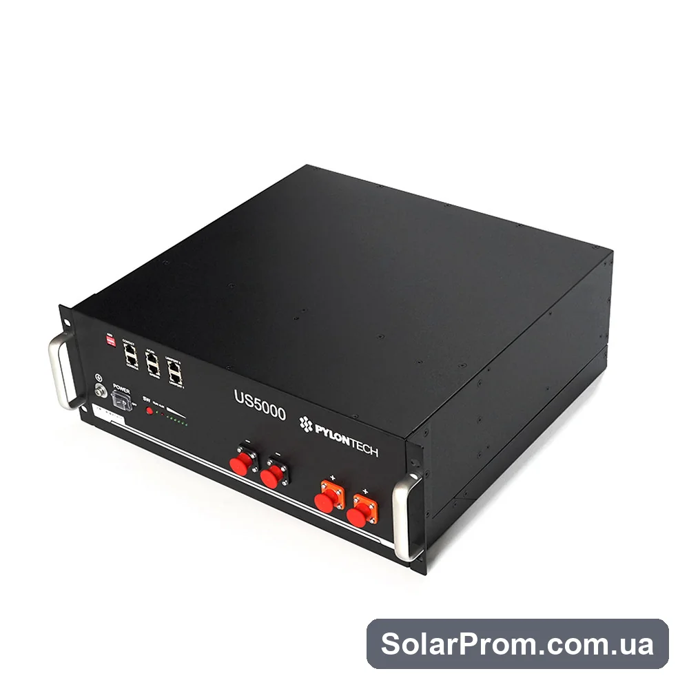 Аккумуляторная батарея Pylontech US5000 100AH / 48V ((Ш)442*(В)161*(Г)420), 38kg (без кабелей для инвертора) - фото 3, SolarProm
