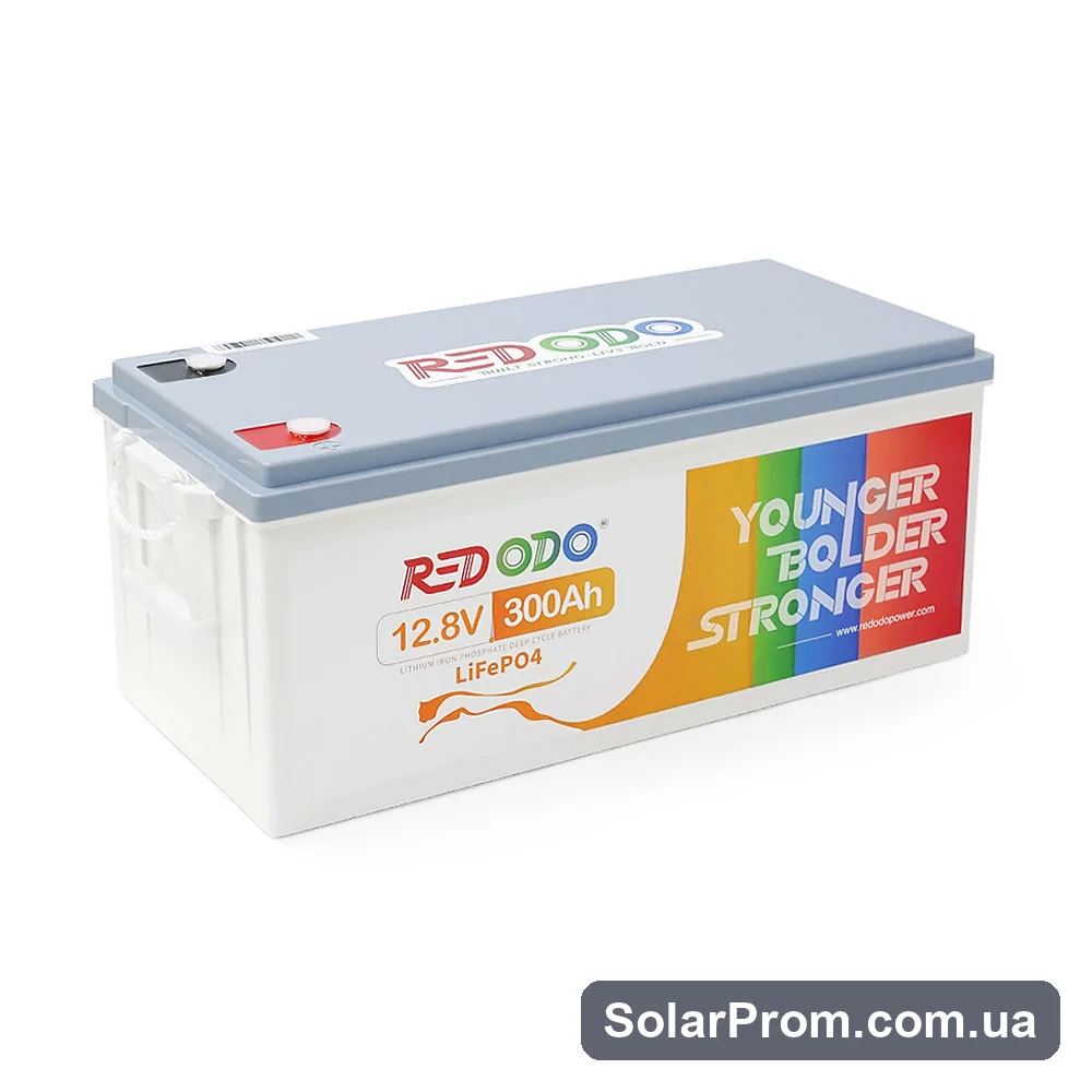 Аккумулятор LiFePO4 Redodo 12.8V 300Ah, 3840Wh, BMS 200A, BASIC, ≥4000 циклов в каталоге SolarProm