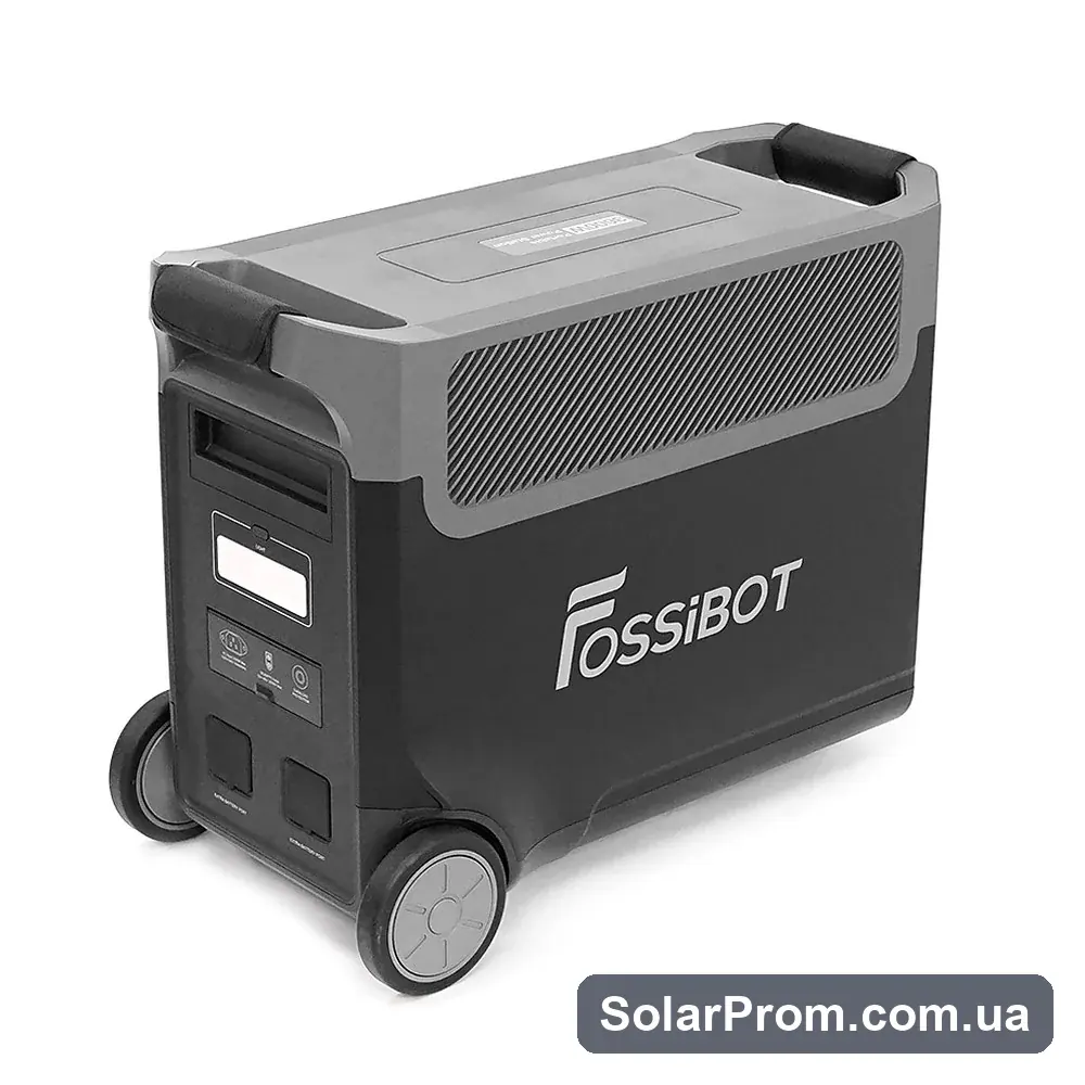 Портативна зарядна станція FOSSiBOT F3600PRO, 3600W / 3840Wh LiFePO₄, MPPT до 2000W, XT60-12V / 25А, 2xDC5521-12V-3A, CarPort-12V-10A, 3xAC230V, 2xUSB-A-15W, 4xUSB-C-100W, Wi-Fi, Bluetooth, заряджання 1,5 год - фото 2, SolarProm