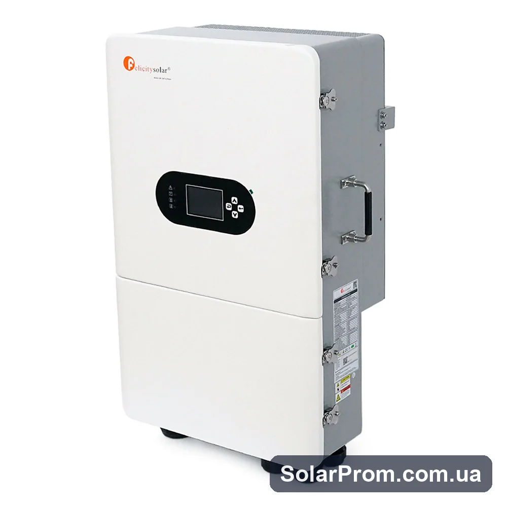 Гибридный инвертор Felicity IVGM20KLP3G1 трёхфазный (Gen-port) 20kW / 400VAC, 50 / 60Hz, 48V, Parallel, 2MPPT-PV160-650. Wi-Fi (опция), RS485, CAN - фото 2, SolarProm