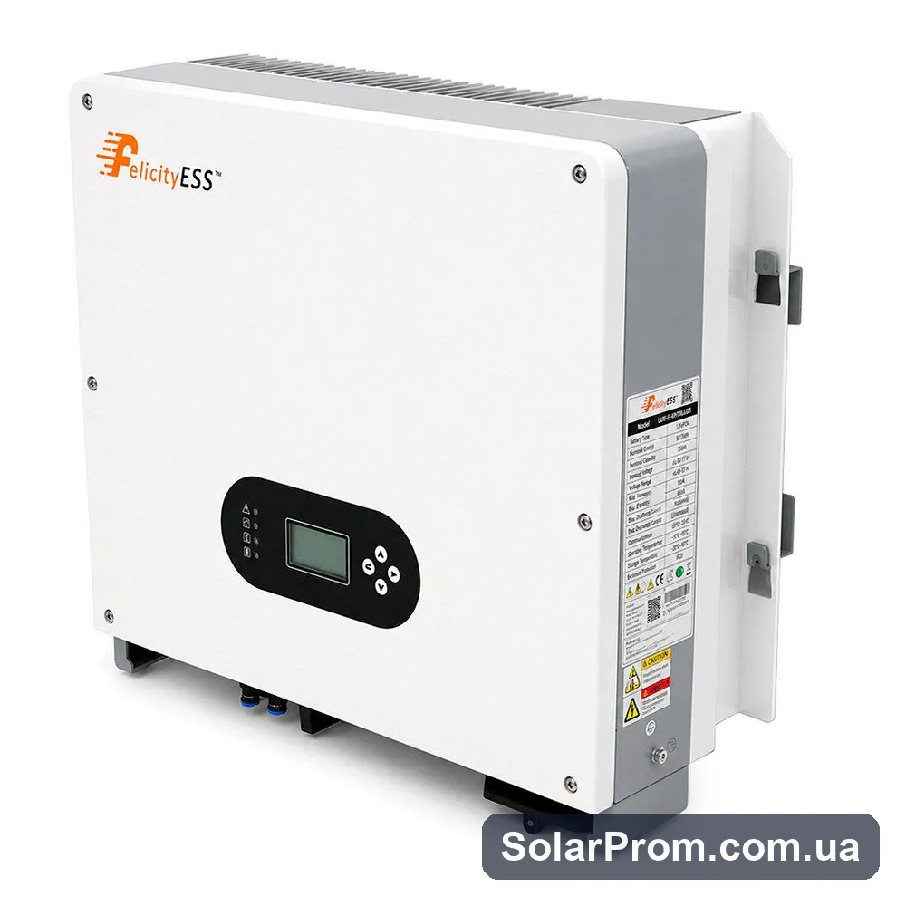 Гибридный инвертор Felicity T-REX-6KLP1G01 6000W, 230VAC, 48V, 50 / 60Hz, Parallel, 2MPPT-PV100-500V / 18A, IP65, 530х493х228 мм, 32.4 кг. - фото 2, SolarProm