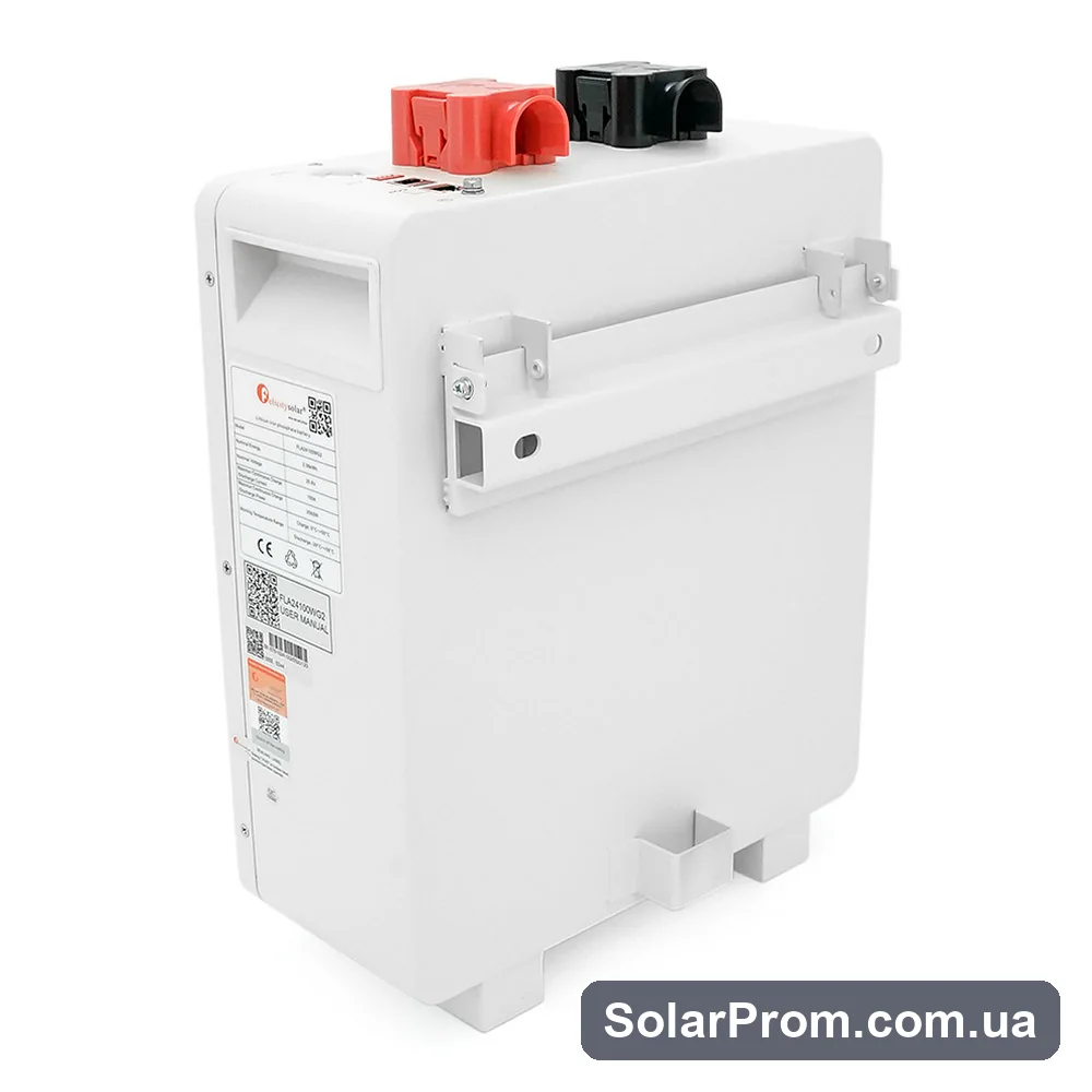 Аккумулятор FelicityESS FLA24100WG2 24v 100Ah, BMS 100 / 150A@8S, 2.56kW, до 15 parallel, CAN&RS485, IP21, 6000Cycles, 454*380*154sm - фото 2, SolarProm