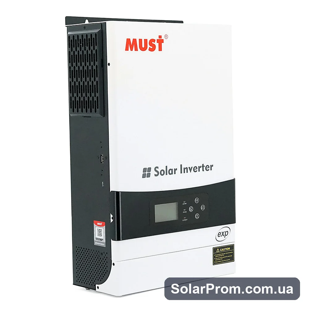 Гибридный инвертор MUST PH19-6048EXP, 6000W, 48V, ток заряда 1-60А, 160-275V, MPPT (80А, 450 Vdc) - страница товара SolarProm
