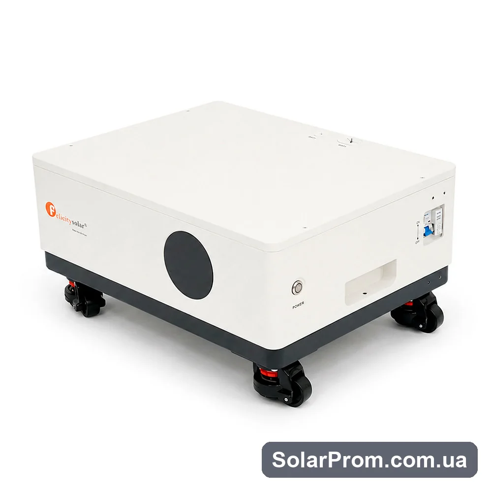 Блок управління з вбудованим акумулятором FelicityESS LiFePO4 FLS48100SCG2 51,2 В 100 А·год, BMS50-400A@16S, 5,12 кВт·год, до 8 паралельних, CAN&RS485, IP21, 6000 циклів, IP20 - фото 3, SolarProm