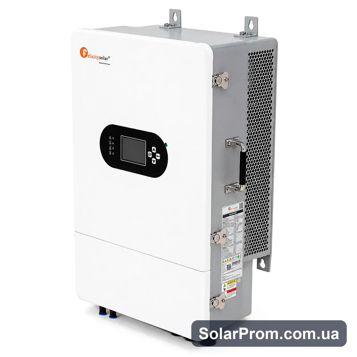 Гибридный инвертор Felicity IVGM8KLP1G1 (Gen-port) 8000W, 230VAC, 50 / 60Hz, 48V, Parallel, 2*MPPT-2*PV120-425V / 26A, ток заряда max-190A, IP65, RS485, RS232, CAN, WiFi. - фото 3, SolarProm