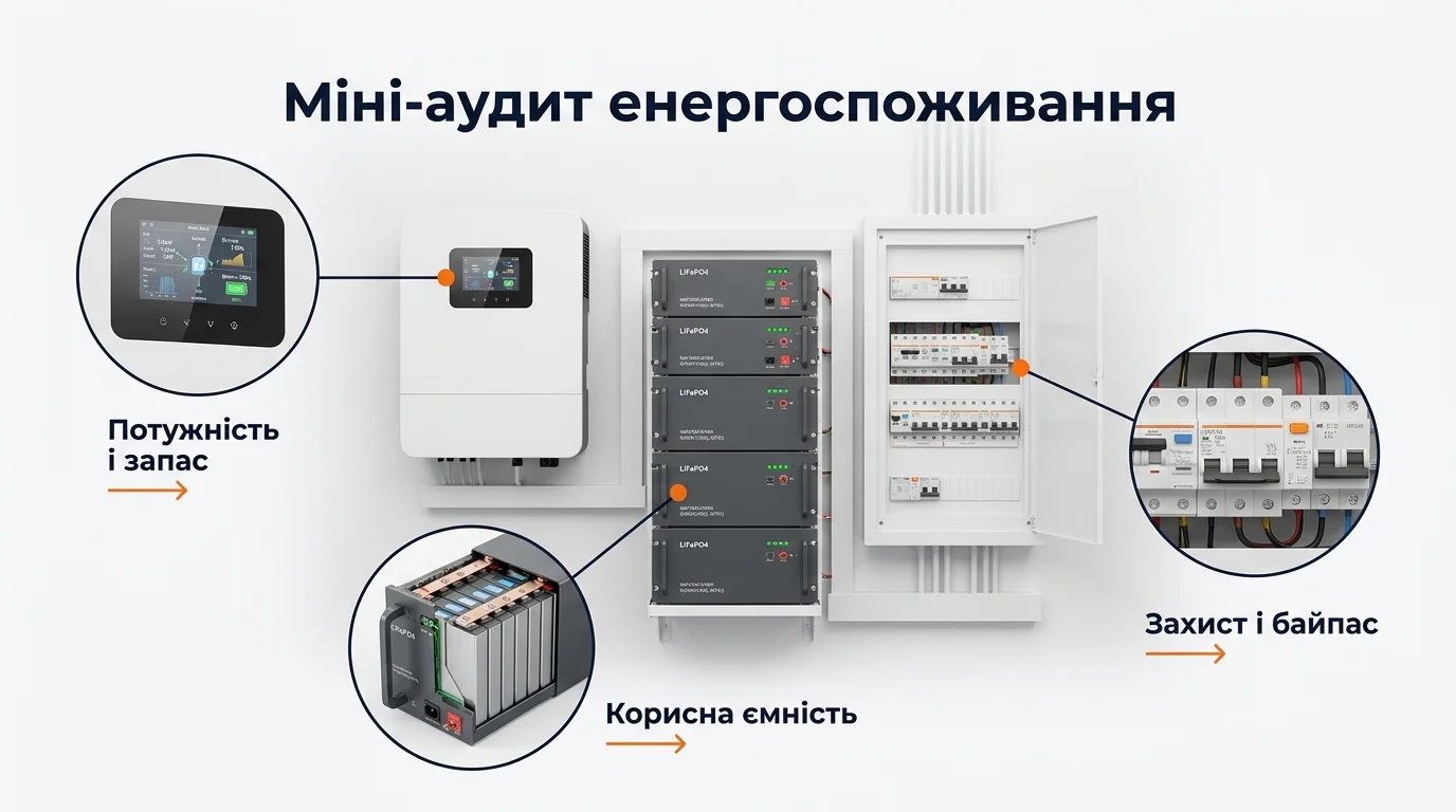 Інфографіка: Міні-аудит енергоспоживання: таблиця для власника