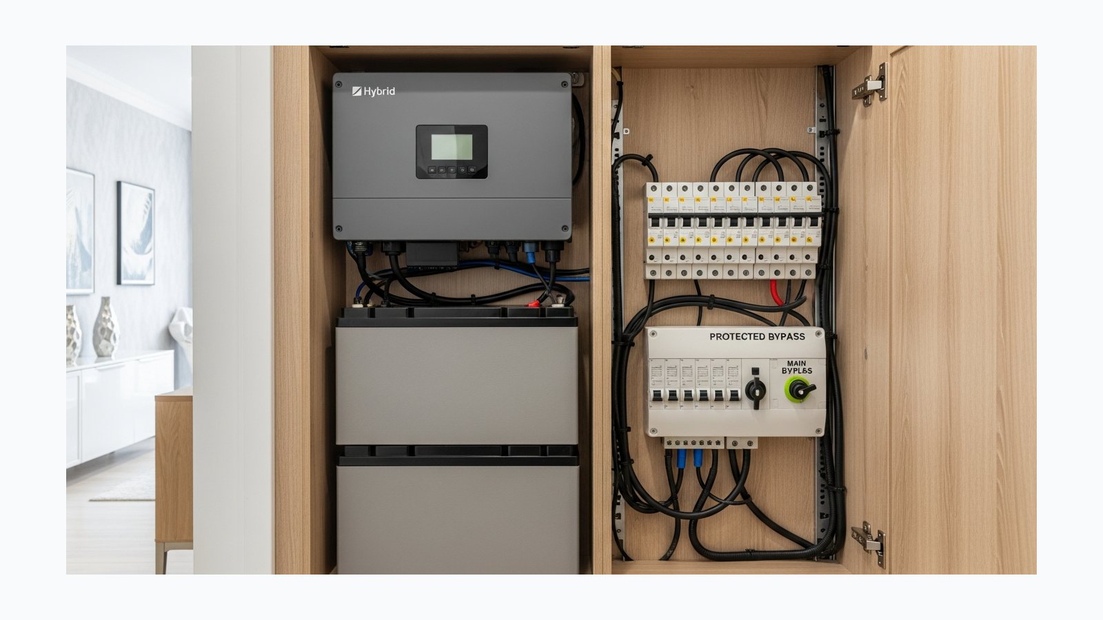 Автономія для квартири 2-8 кВт під ключ - фотореалістична ілюстрація рішення SolarProm