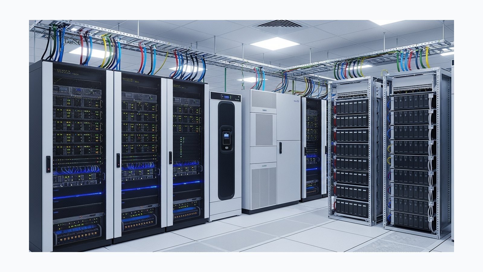 Гарантоване живлення для офісу, бізнесу і дата-центру 1-40 кВт - фотореалістична ілюстрація рішення SolarProm